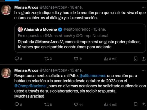 Quién Es Montserrat Arcos La Diputada Del Pri Que Denunció A Alito Moreno