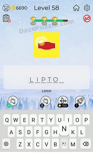 This game is developed by lion studios and it is available on the google play store. Dingbats Logo Quiz Level 58 Answer - Daze Puzzle