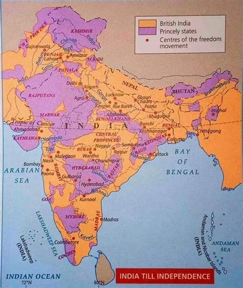Map Of India Before Independence India Map Map India Before