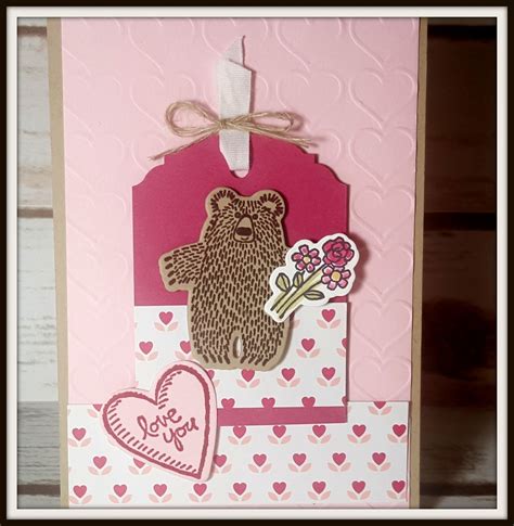 Kindred Stampers Will You Bear To Be My Valentine