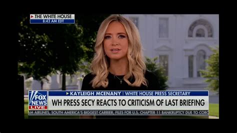Journalistic Malpractice Kayleigh Mcenany Defends Scolding Reporters On Churches And Michael