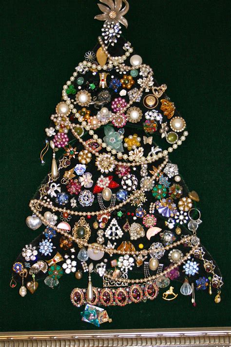 Tree Made With Old Costume Jewelry From Mom Gram And Sisters