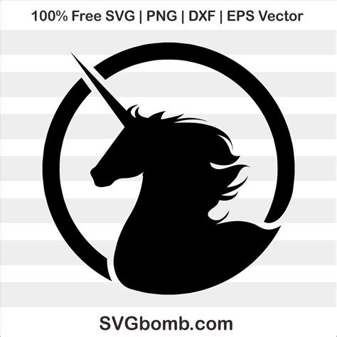 The quote mini unicorn silhouette design above includes: Free Unicorn Silhouette SVG Cut File | SVGBOMB