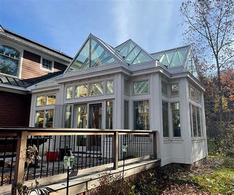 A Triple Gable Glass Roof In Stratham Nh Sunspace Design