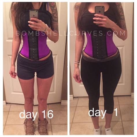 16 Day Waist Training Results From Bombshell Curves Corset Training Waist Training Waist