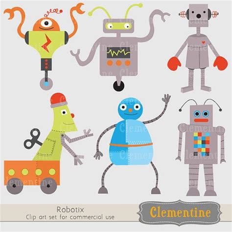Classroom Treasures Clip Art Robot Clipart Robot Theme Clip Art