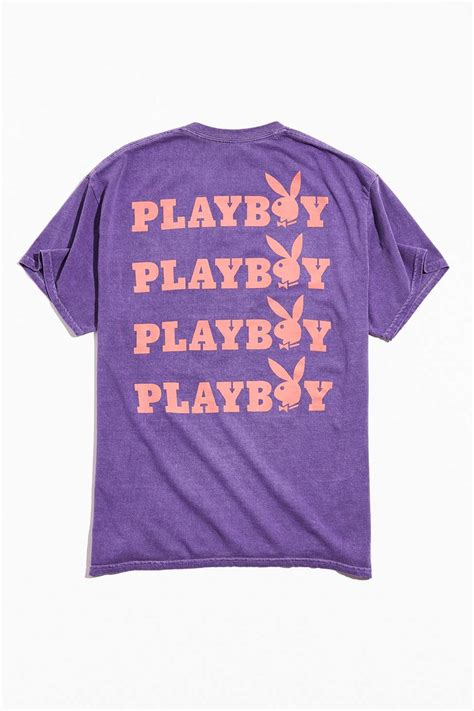 Urban Outfitters Cotton Playboy Logo Tee In Purple For Men Lyst