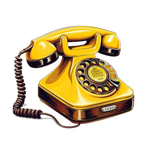 Premium Ai Image A Picture Of A Yellow Telephone That Says Quot Phone