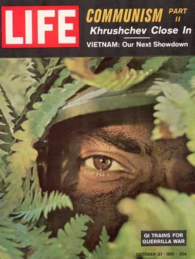 Life Magazine Camouflaged Us Soldier Training For Vietnam Time Life