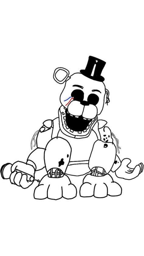 Fnaf Golden Freddy Drawing At Explore Collection