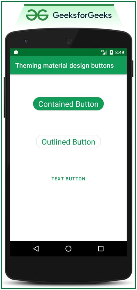 Theming Material Design Buttons In Android With Examples Geeksforgeeks