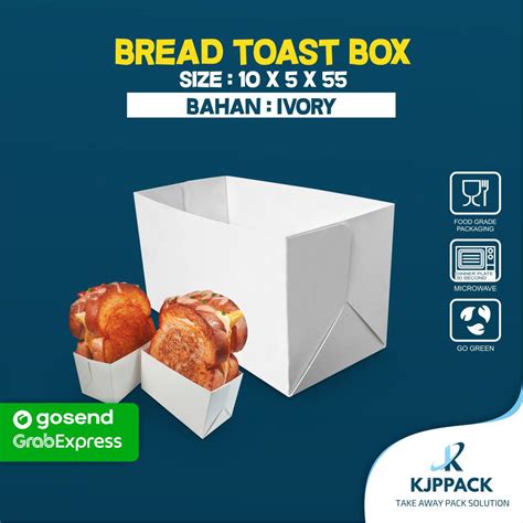 Kemasan Roti Bakar Bread Toast Box Isi 100pcs Shopee Indonesia
