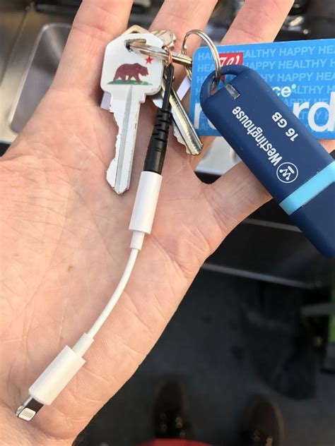 I Made One Of Those Dongle Keychains I Saw On Here Iphone