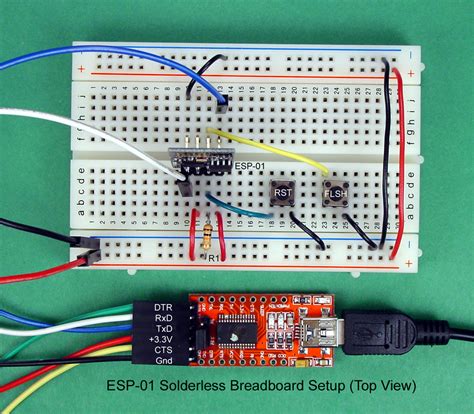 Breadboard And Program An Esp 01 Circuit With The Arduino Ide Projects