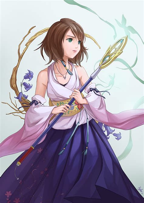 Yuna Final Fantasy And 1 More Drawn By Felia Hanakata Danbooru