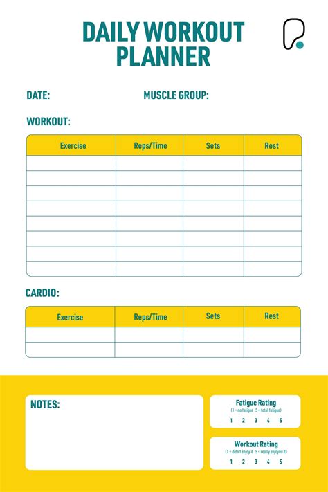 Workout Plan Templates Download Or Make Yourself Puregym Free Workout Planner Maker