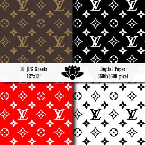 Louis Vuitton Pattern Louis Vuitton Pattern Digital Paper Textures