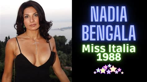 nadia bengala miss italia 1988 youtube