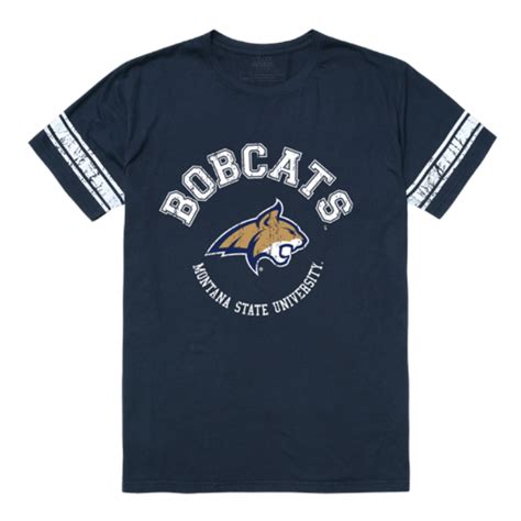 504 192 Nv2 04 Montana State University Bobcats Mens Football T Shirt