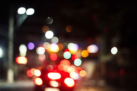 Blur Bookeh Car Cars City Defocused Downtown Lights Night