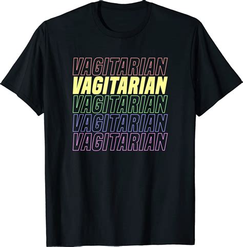 Vagitarian T Shirt Amazon Co Uk Clothing