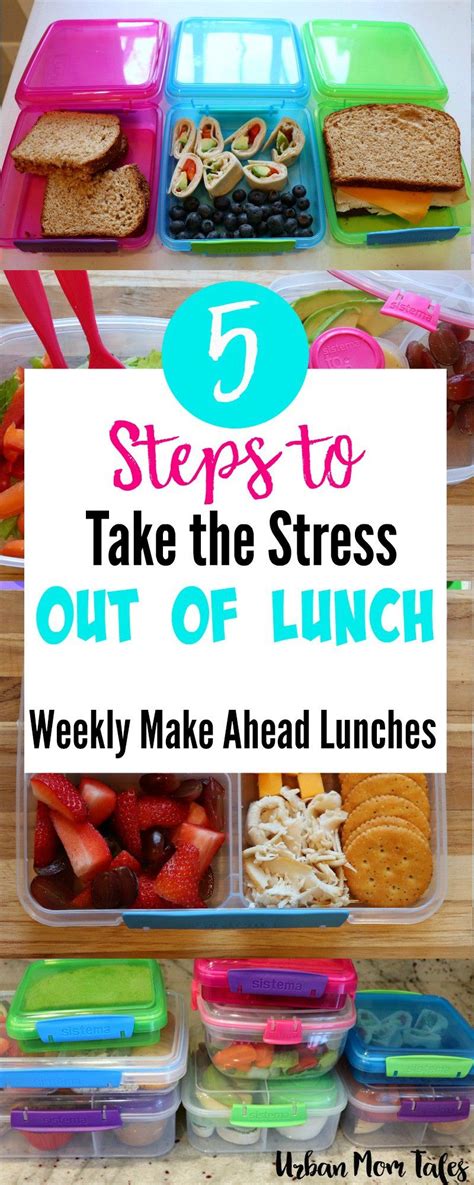 5 Steps To Take The Stress Out Of Lunch Weekly Make Ahead Lunches