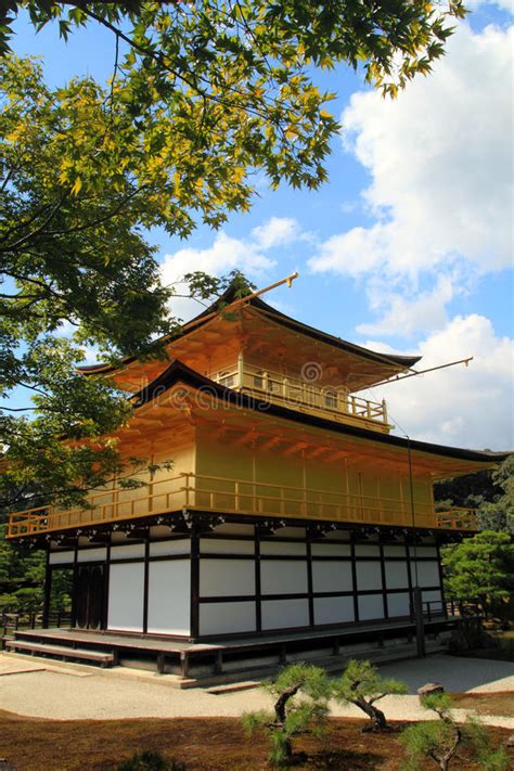 Kinkakuji The Golden Pavillion Kyoto Japan Stock Image Image Of