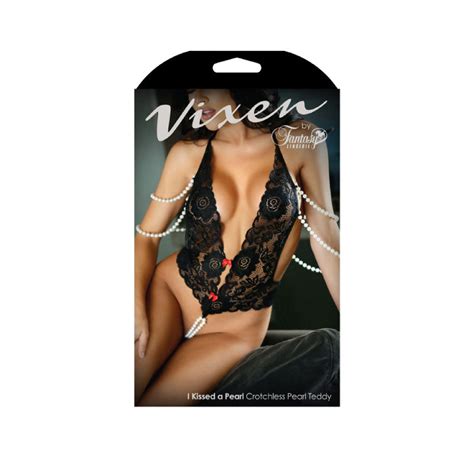 Vixen I Kissed A Pearl Lace And Pearl Teddy