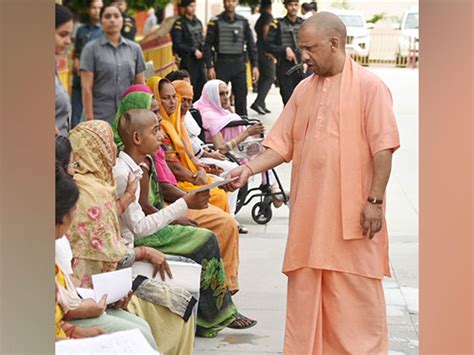 uttar pradesh cm yogi listens to problems of people at janata darshan in gorakhpur headlines