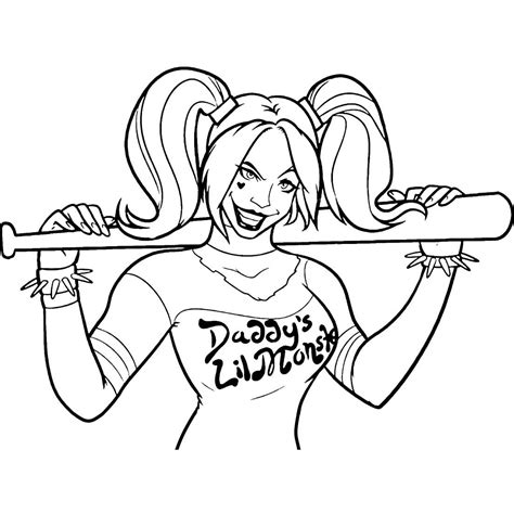 Suicide Squad Coloring Pages Chibi Harley Quinn And Joker
