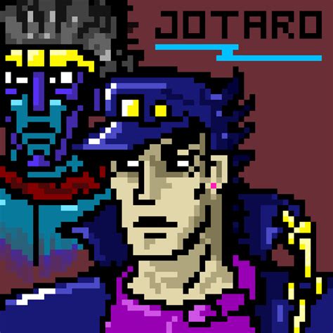 Jotaro Pixel Art By Cappy Thule On Deviantart