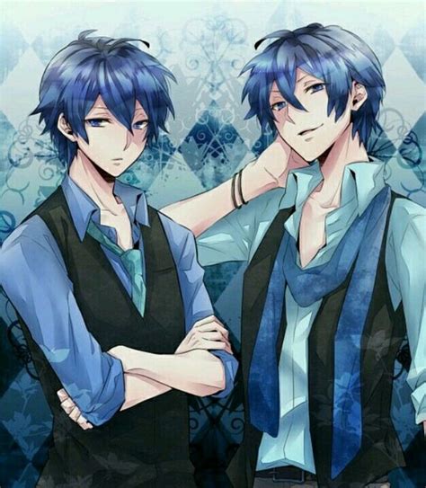 Blue Hair Anime Boy Twins Random Anime Guysboys ♥ Pinterest Blue