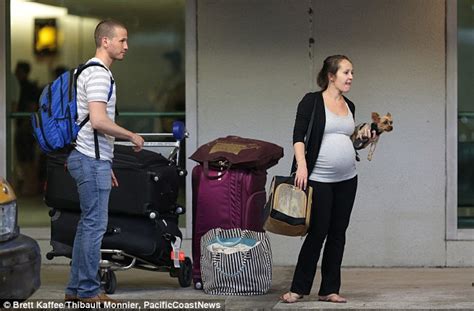 Heavily Pregnant Bachelorette Star Ashley Hebert Jets Into Miami To