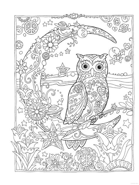 Owl For Adults Coloring Pages Motherhood