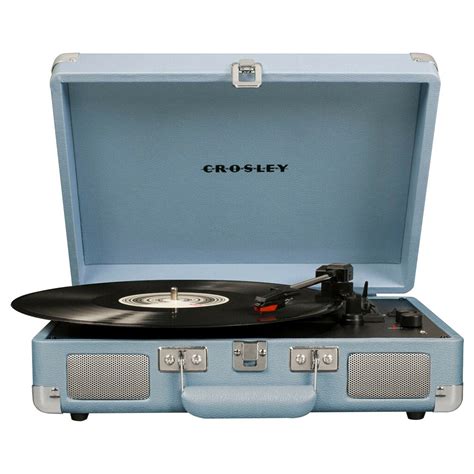 Deluxe Crosley Turntable Portable Record Player 3 Speed Speaker Stereo