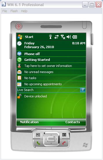 How To Use The Windows Mobile 61 Device Emulator The Expta Blog