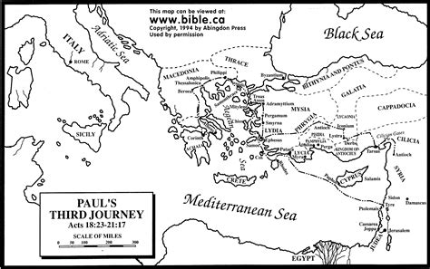 He traveled through part of asia and europe. maps-pauls-third-journey | Paul's missionary journeys ...