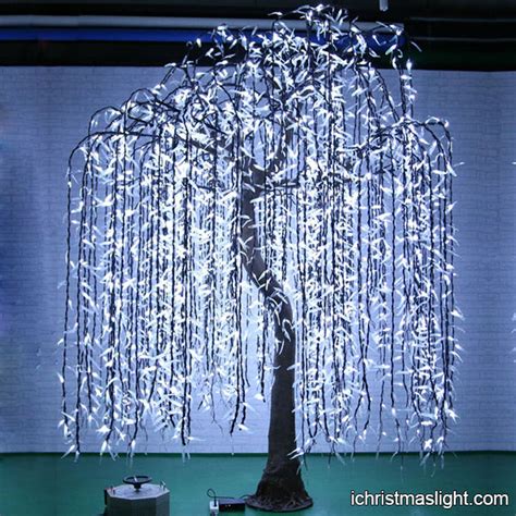 Indoor Outdoor White Willow Tree Led Lights Ichristmaslight