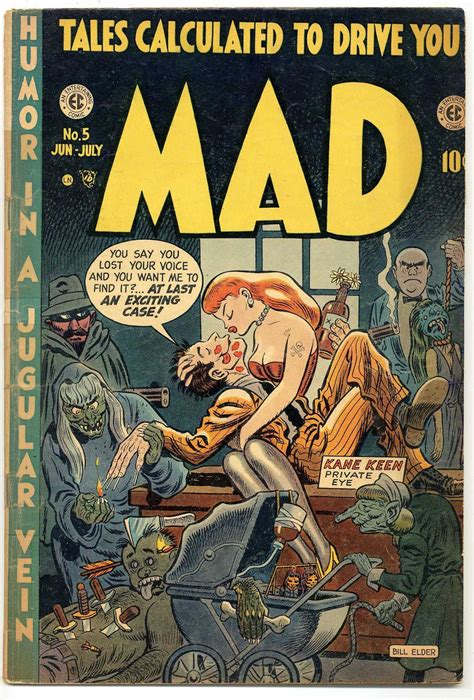 Mad Magazine 5 By Bill Elder Too Cool The Blonde In The Pic Mad Magazine Vintage Comic