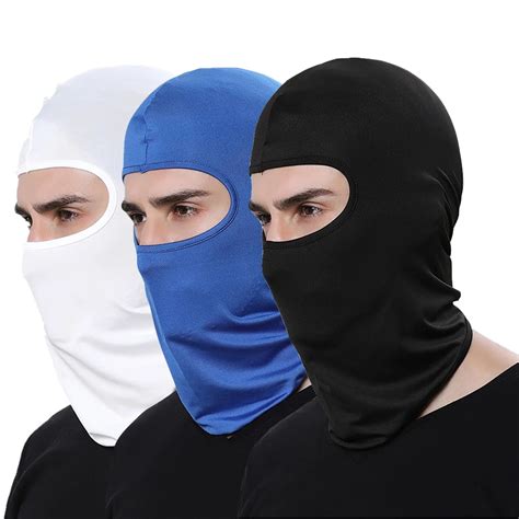 Breathable Full Face Mask Motorcycle Helmet Mouth Cover Outdoor Biking Ski Eye Open Protective