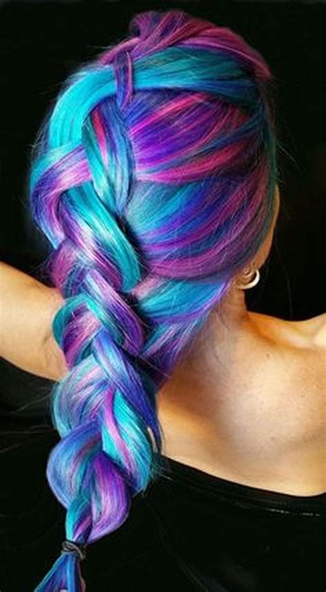 Crazy Colorful Hair Colour Ideas For Long Hair 148