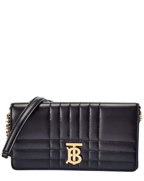 Burberry Lola Leather Wallet On Chain In Black Lyst