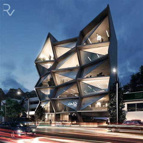 Offices Rendering Architecture Contemporary Building Architecture