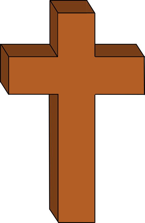 Clipart Christian Cross Outlined