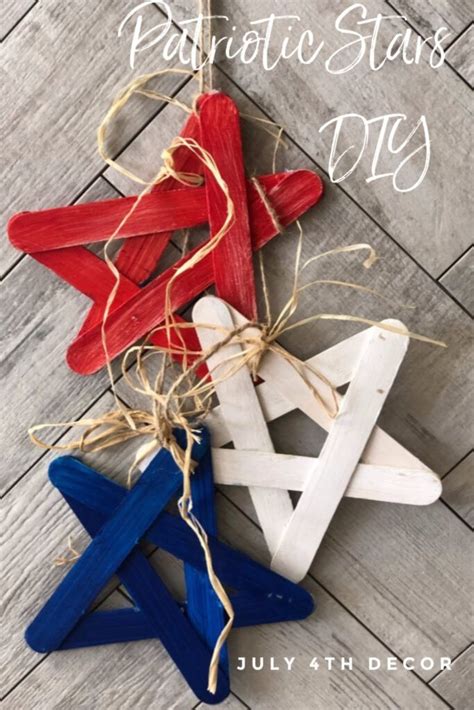 Red White And Blue Star Banner Diy · Just That Perfect Piece Diy