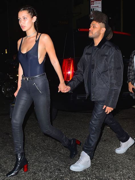 New Couple Alert Bella Hadid And The Weeknd Hold Hands In Public For The First Time Glamour