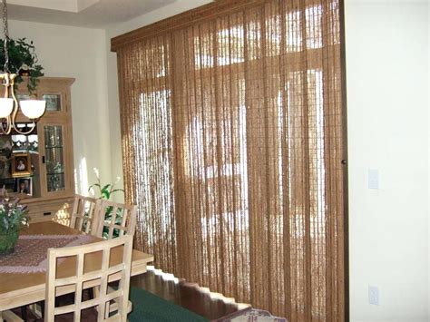 Sensational Bamboo Curtains For Sliding Glass Doors Macy Window