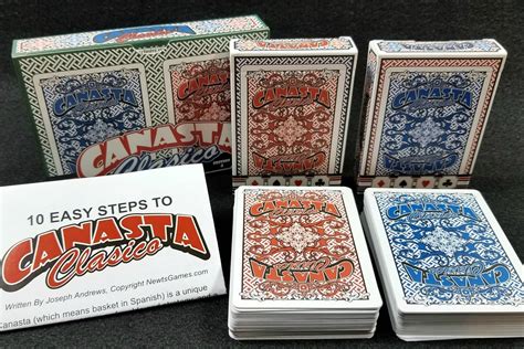 Canasta Clásico Playing Card Double Deck Set Deluxe Edition Etsy