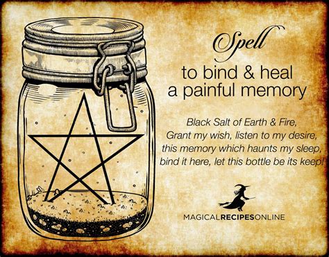 A Spell To Bind And Heal A Memory Wiccan Witch Book Of Shadows Witch