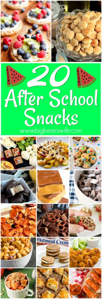 20 Tasty Afternoon Snacks After School Snacks Big Bears Wife